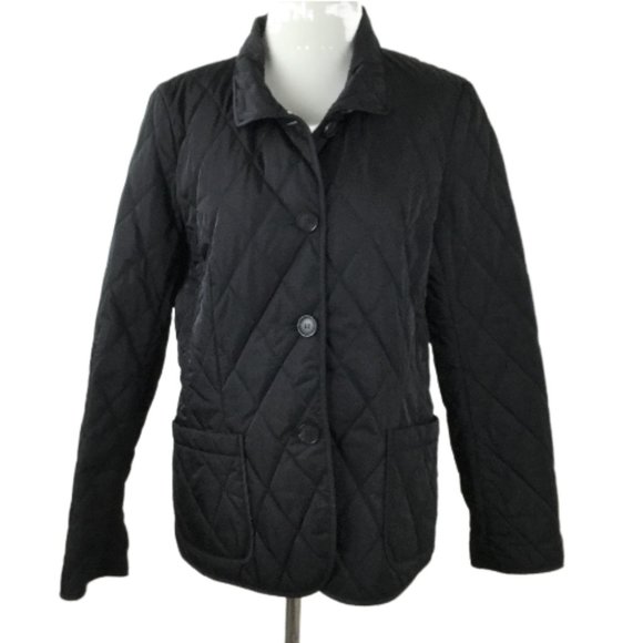 Lafayette 148 New York Black Quilted Jacket 8 - Picture 1 of 9